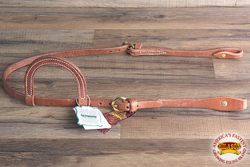 Hilason Hermann Oak Leather Chicago Screw One Ear Horse Headstall